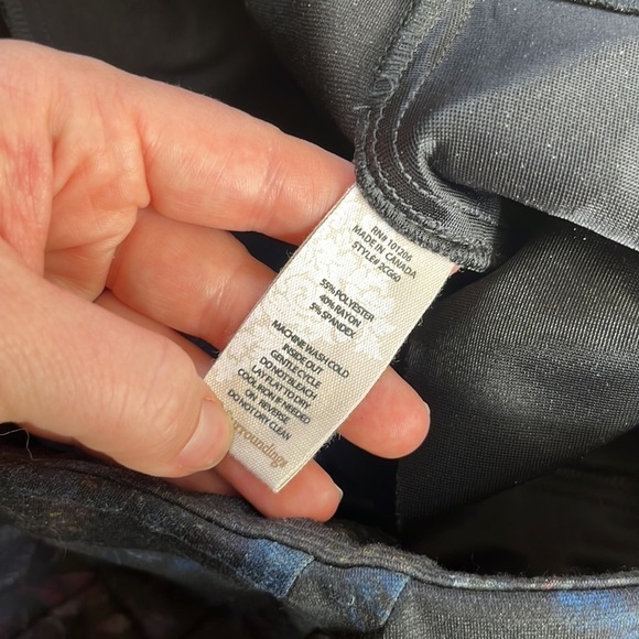 Soft Surroundings Black Floral Ponte Knit Pull On Pants - Picture 6 of 12